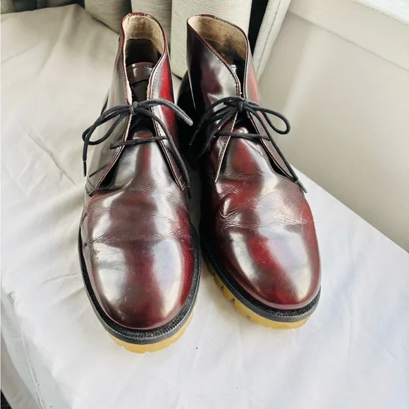 Diesel Men's Chukka Boots - Deep Burgundy size 9.5US - Picture 2 of 10